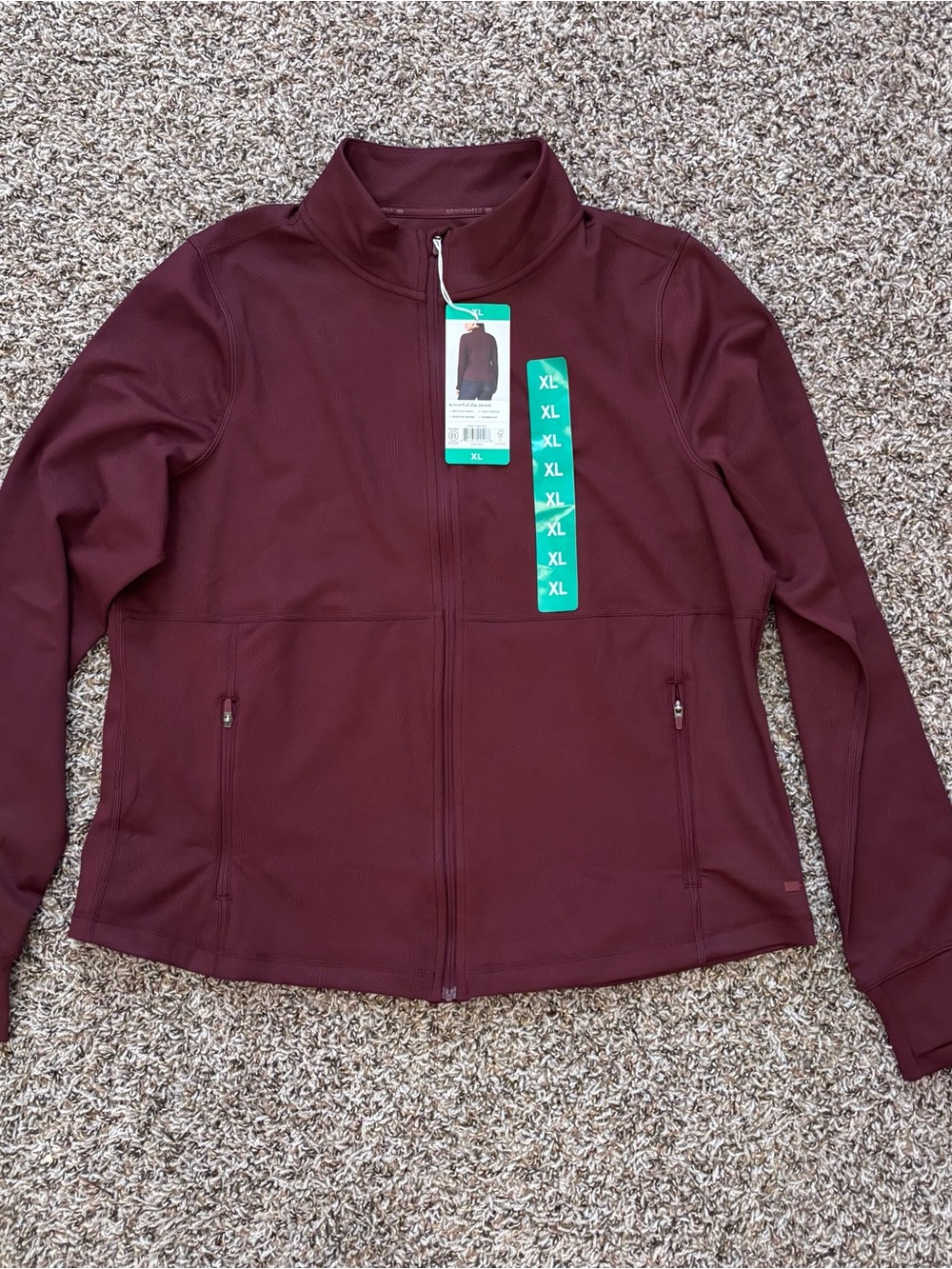 Mondetta Women's Utility Jacket in Burgundy